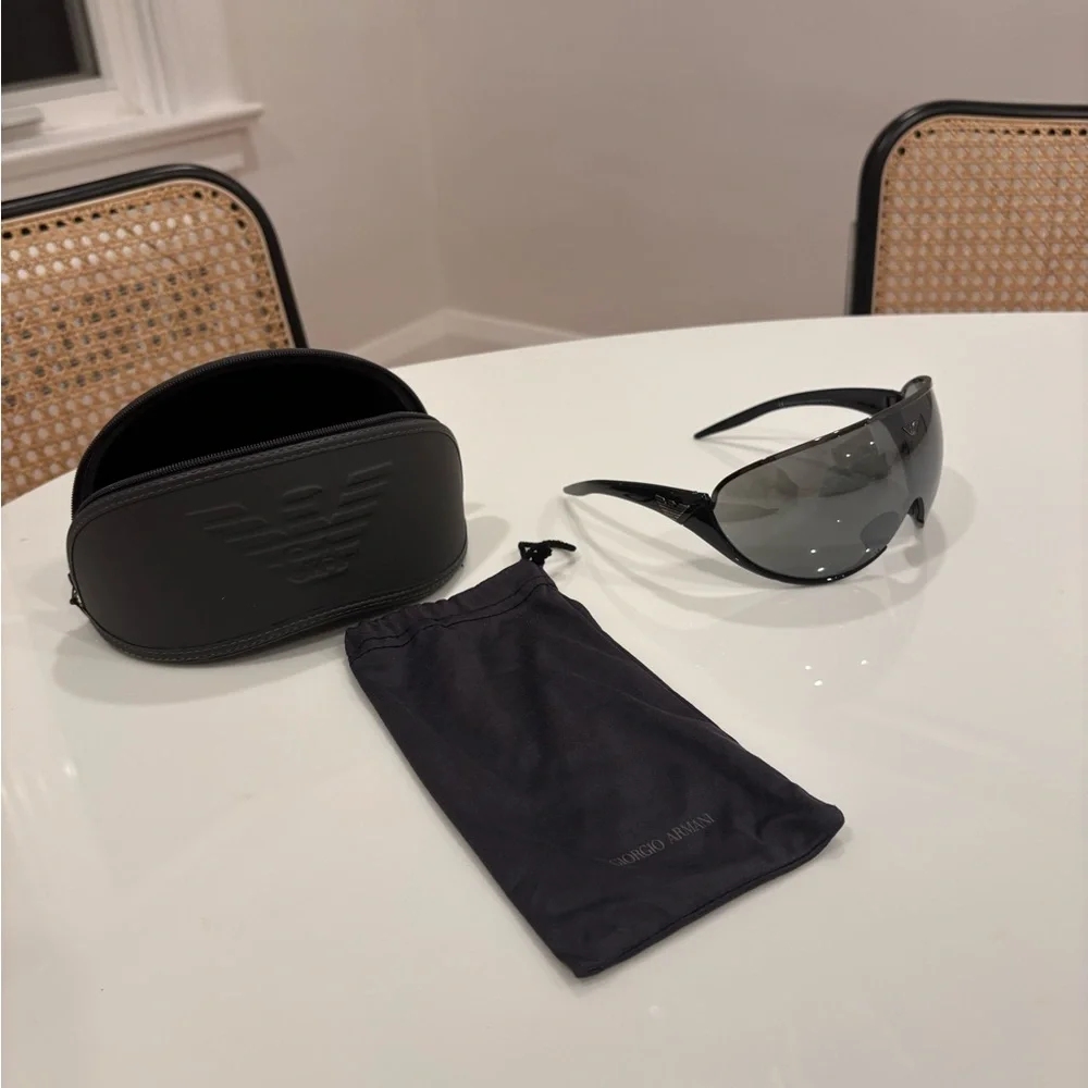 Emporio Armani - EA 9152/S P17 110 - Ski / Wraparound / Shield Sunglasses - Picture 1 of 4